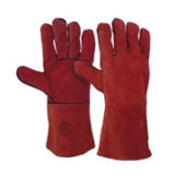 GUANTES SOLDADOR FORRADO ROJO