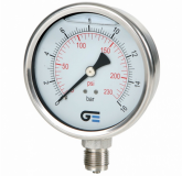 MANOMETRO CON GLICERINA 4″  0-240 PSI