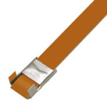 CINTA DE ACERO INOX. CAFÉ 1/2" 1 CINTA DE ACERO INOX. CAFÉ 1/2" - Imagen 1