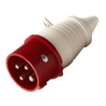 ENCHUFE MACHO VOLANTE INDUSTRIAL 3P+T 32 AMP - Imagen 1