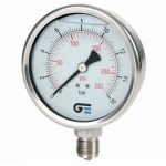 MANOMETRO CON GLICERINA 4" 0-90 PSI - Imagen 1