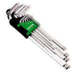 JUEGO LLAVES ALLEN LARGAS TIPO BOLA 1,5 A 10 MM 1 JUEGO LLAVES ALLEN LARGAS TIPO BOLA 1,5 A 10 MM - Imagen 1