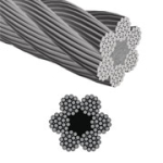 CABLE DE ACERO GALVANIZADO 6x19 + FC 3/16" 1 CABLE DE ACERO GALVANIZADO 6x19 + FC 3/16" - Imagen 1